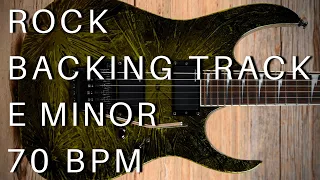 Rock Guitar Backing Track | E Minor (70 Bpm)