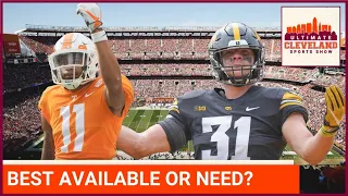 Should the Cleveland Browns go best available or specific need in the NFL draft?