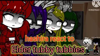 gacha life demon slayer hashira react to Elder tubby tubbies
