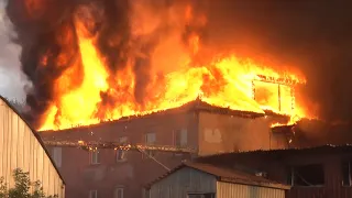 Происшествие: Пожар по ул. Тюменская, 2 в Шадринске (2021-08-25)