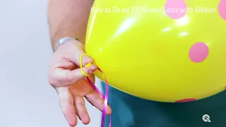 How To Tie 11 Round Latex & Ribbon at Once