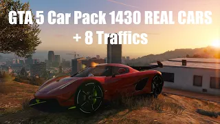 GTA 5 Car Pack 1430 REAL CARS + 8 Traffics