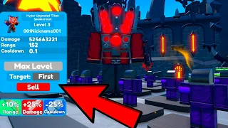 WOW!!! 🔥I FOUND A DJ TV MAN GLITCH IN ENDLESS MODE. Max Damage 🔥 in Toilet Tower Defense EPISODE 72