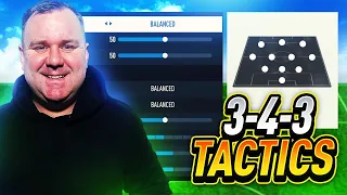 EAFC 24 - (*ALL OUT ATTACK *) THE BEST 343 CUSTOM TACTICS + PLAYER INSTRUCTIONS!