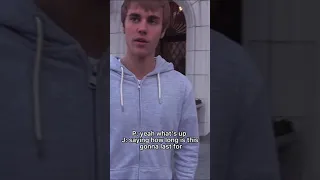 Justin Bieber dealing with paparazzi