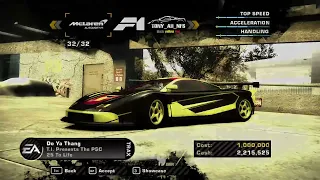 Mclaren F1 650 HP In NFS Most Wanted , How to add !!