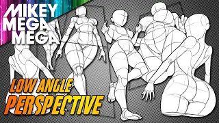 LOW ANGLE LADIES (How to Draw Perspective)