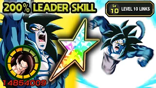 200% LEADER SKILL! 100% EZA TEQ FULL POWER SSJ4 GOKU LEVEL 10 LINKS! Dragon Ball Z Dokkan Battle