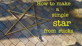 How to Make ● a stick STAR from Scrap Wood