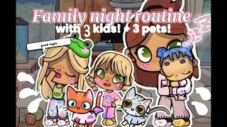 🌛🌸Avatar World Family Night Routine!💫😴 (with voice📢) tocalotl