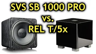 SVS SB 1000 PRO vs REL T/5x Subwoofer Review In a 2 Channel System