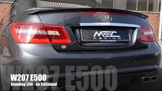 MEC Design Mercedes W207 E500 Exhaust - Earthquake Sound Version