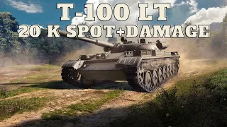 T-100 LT  20K Spot Damage World of Tanks Replays WORLD OF TANKS