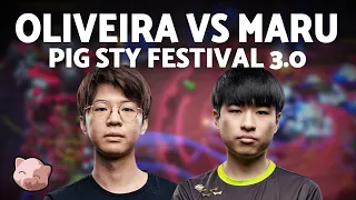 MARU vs OLIVEIRA: Katowice REMATCH! | PiGFest 3.0 Round of 8 (Bo7 TvT) - StarCraft 2