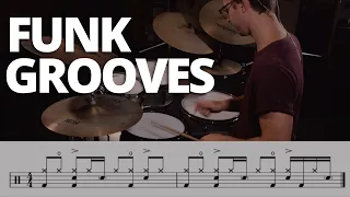 3 Funk Grooves - Quick Drum Lesson