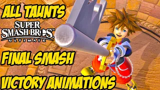 SORA Taunts, Final Smash, Victory Poses | Super Smash Bros. Ultimate