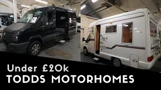 Two Motorhomes Under £20k | Todds Motorhomes