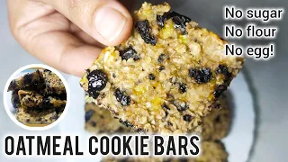 OATS COOKIES bar Recipe for WEIGHT LOSS | How to make Healthy Oatmeal Chocolate Chip Cookies at home