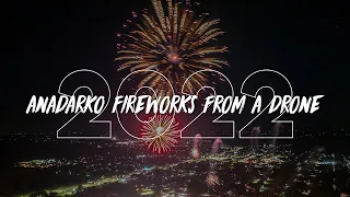 Anadarko, OK / FIREWORKS Finale from a DRONE in 4K! / July 1, 2022