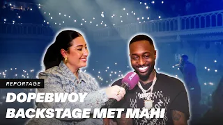 DOPEBWOY: ''Ik zou NOOIT op mijn matties SNITCHEN! 🐍 | Backstage met Mahi