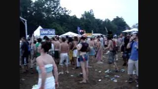 Lee Burridge DJing at Lunar Stage at 6 00 am at Bonnaroo 2010