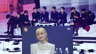 SEVENTEEN + BTS react to TWICE Melting + Feel Special @ GDA 2020