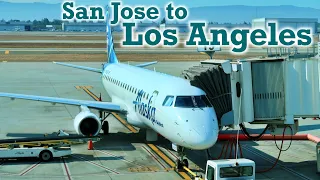 Full Flight: Alaska SkyWest E175 San Jose to Los Angeles (SJC-LAX)