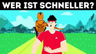 Welche Dinosaurier könntest du in einem Rennen überholen?