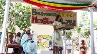 First Lady Michelle Obama Speaks at an Education Event in Dakar, Senegal