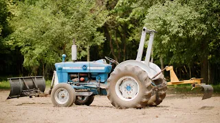 6ft CountyLine 3 Point Landscape Rake Review | Ford 4000 Vintage Tractor