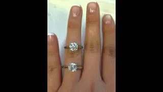 Diamond Versus FB moissanite Same Style Ring