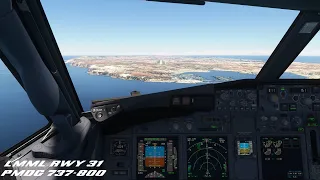 Malta Landing | PMDG 737-800 | MSFS