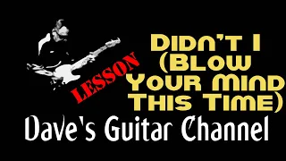 LESSON - Didn't I (Blow Your Mind This Time) by the Delfonics