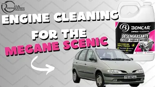 Detailling renault Scenic motor engine cleaning for the Scenic Megane