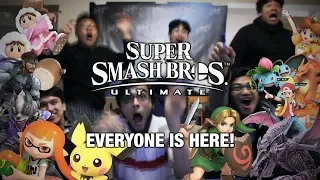 REACTING TO SUPER SMASH BROS ULTIMATE REVEAL! EVERYONE IS BACK?! (Live @ Nintendo E3 2018)