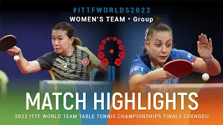 Highlights | Lee Ho Ching (HKG) vs Nicole Arlia (ITA) | WT Grps | #ITTFWorlds2022