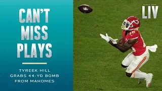 Tyreek Hill Hauls in 44-Yd Bomb from Mahomes | Super Bowl LIV