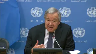 Press Conference: UN Secretary General António Guterres