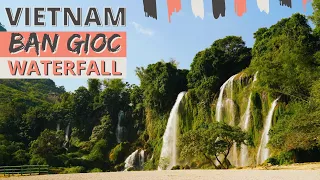 4K Ban Gioc Waterfall Vietnam | 3 Hours of Relaxing Waterfall and Birds Chirping in Southeast Asia