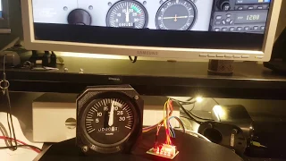 Home made flight sim rpm gauge (arduino) 3d printed