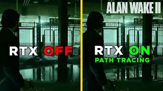 Alan Wake 2 - Ray Tracing OFF vs ON vs Path Tracing | Comparison