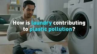 How is laundry contributing to plastic pollution?