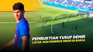 KEMUNCULAN SI ANAK AJAIB‼️Lihat Debut YAHUUD!! Yusuf Demir Saat Uji Coba Barcelona Vs Gimnastic