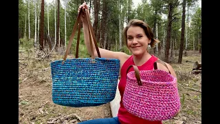 Artisan Market Basket crochet tutorial from Crochet Southwest Spirit.  Great for craft fairs!