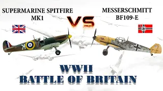 Supermarine Spitfire vs Messerschmitt BF 109