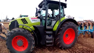 2018 Claas Arion 650 6.8 Litre 6-Cyl Diesel Tractor (175/185HP) With Lemken Plough