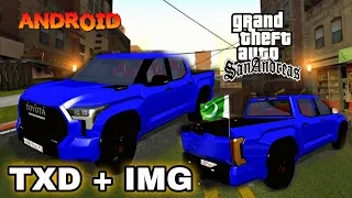 Gta Sa Mod Toyota Tundra Trd Pro 2022 | Txd + Img | How to Add car mod gta