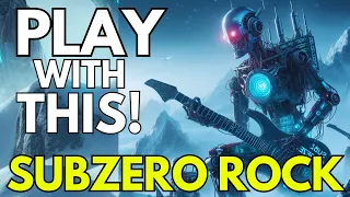 SUBZERO Synthwave ROCK Guitar Backing Track Instrumental D minor