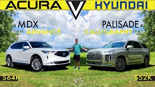 BADGE BATTLE! -- 2023 Hyundai Palisade vs. 2023 Acura MDX: Comparison