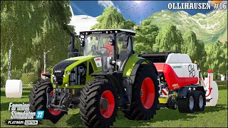 Finishing an Oat Harvesting Contract & Starting a Baling Contract🔹Ollihausen Ep.06🔹Farming Simulator